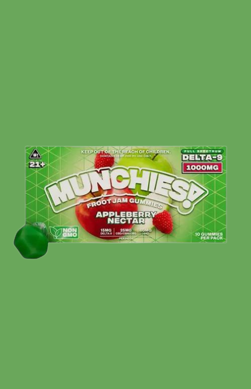 Munchies | Gomitas Delta 9 THC 15 mg/pza + HHC 60 mg/pza + CBD 25 mg/pza | 10 piezas