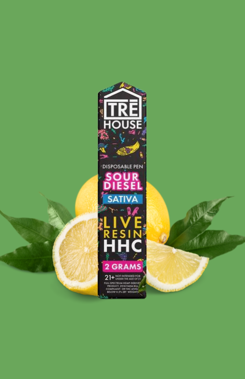 Tre House | Vape Desechable Live Resin HHC 2000 mg | 2 ml | SOUR DIESEL